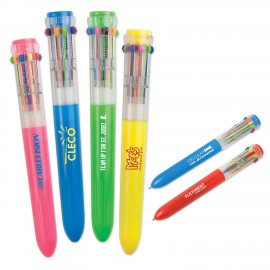 Ten Color Pens Logo Branded