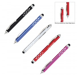 Custom Imprinted Gravity Dot Grip Pen with Stylus