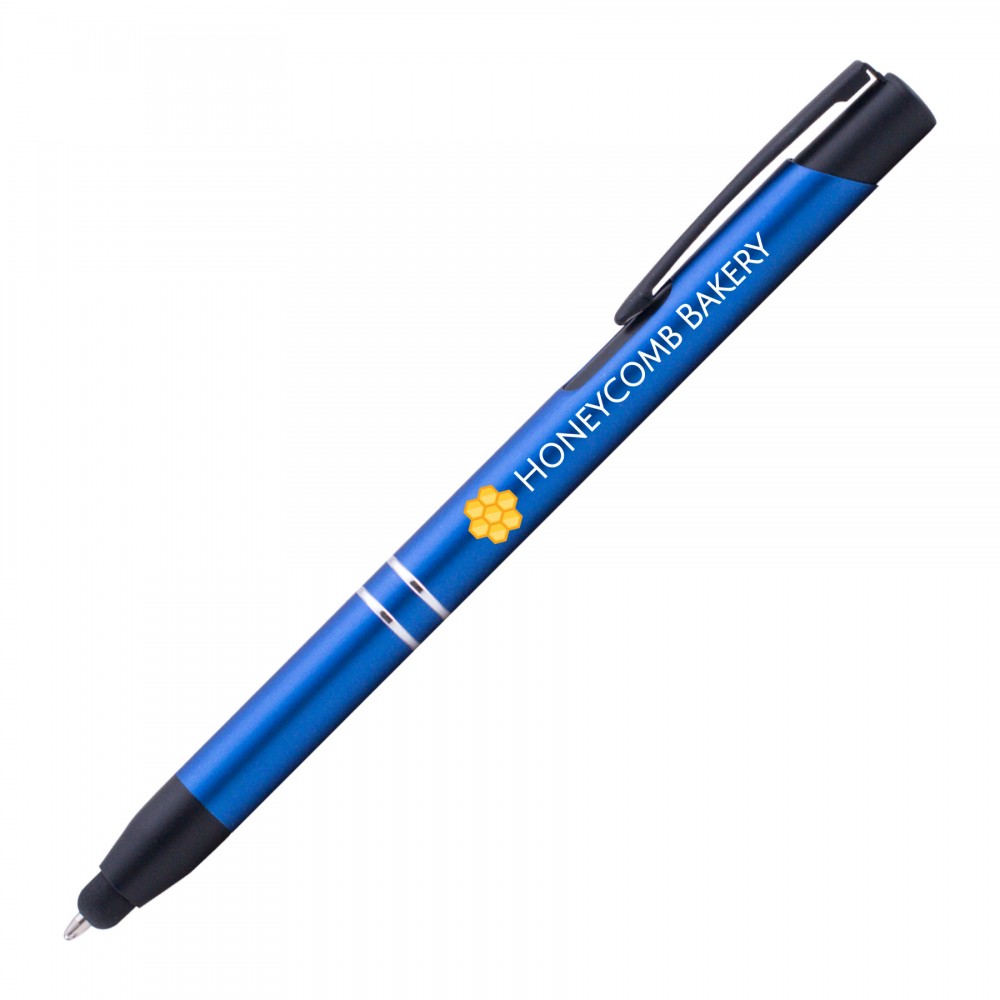 Custom Imprinted Tres-Chic Midnight w/Stylus - Full Color - Full Color Metal Pen Custom Imprinted Tres-Chic Midnight w/Stylus - Full Color - Full Color Metal Pen