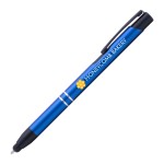 Custom Imprinted Tres-Chic Midnight w/Stylus - Full Color - Full Color Metal Pen
