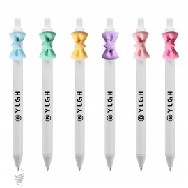 Click Pen w/ Bow Tie Logo Branded