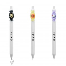 Custom Engraved Click Pen w/ Halloween Candy
