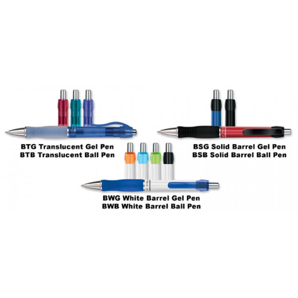 Paper Mate Breeze Solid Barrel Ballpoint Pen w/ Black Contoured Grip Custom Imprinted Paper Mate Breeze Solid Barrel Ballpoint Pen w/ Black Contoured Grip Custom Imprinted