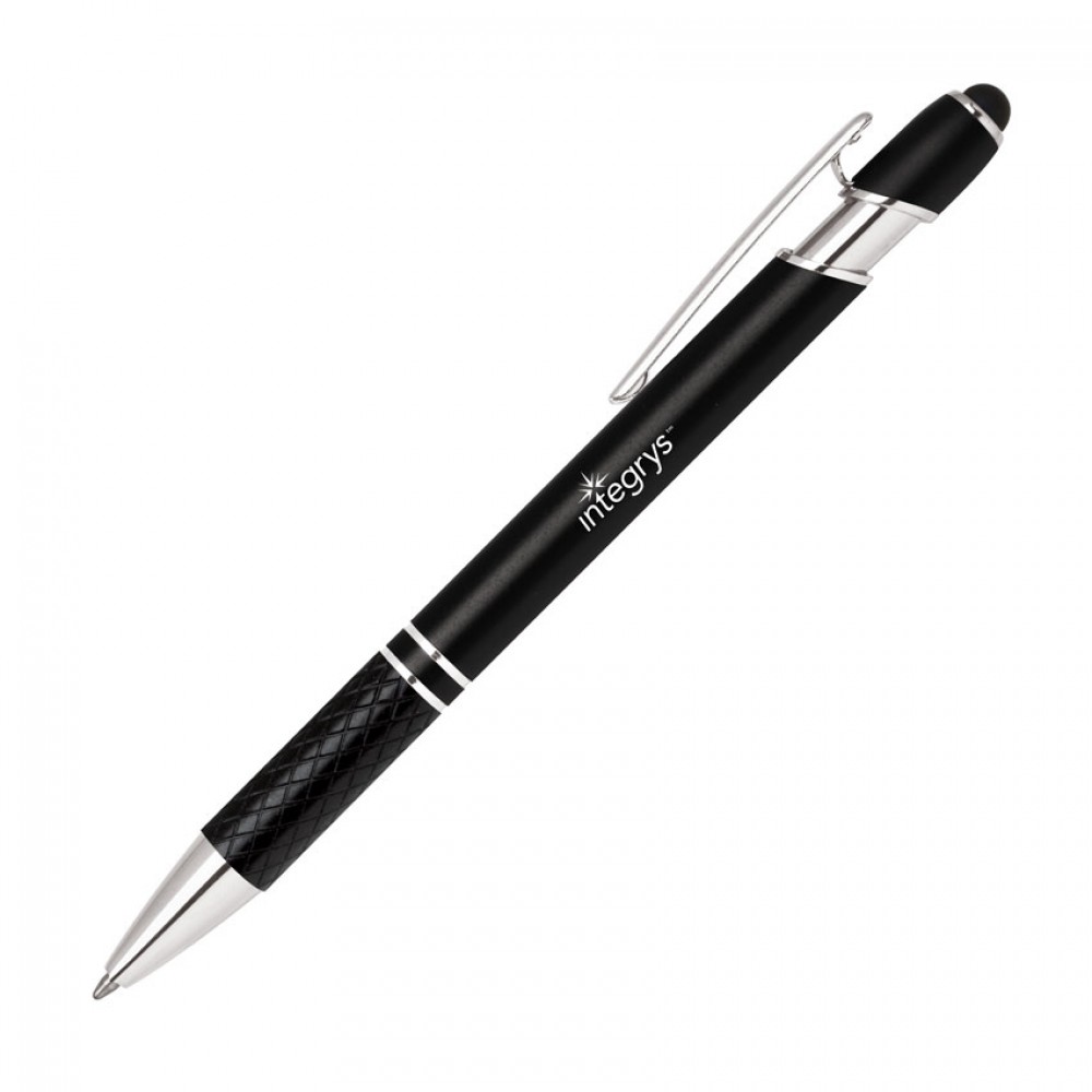 Custom Engraved Stylus-456 Aluminum Ballpoint Pen w/Etched Grip Custom Engraved Stylus-456 Aluminum Ballpoint Pen w/Etched Grip