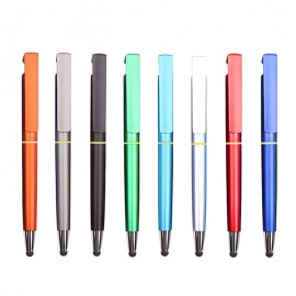 Custom Imprinted Highlighter Stylus Pen With Phone Stand