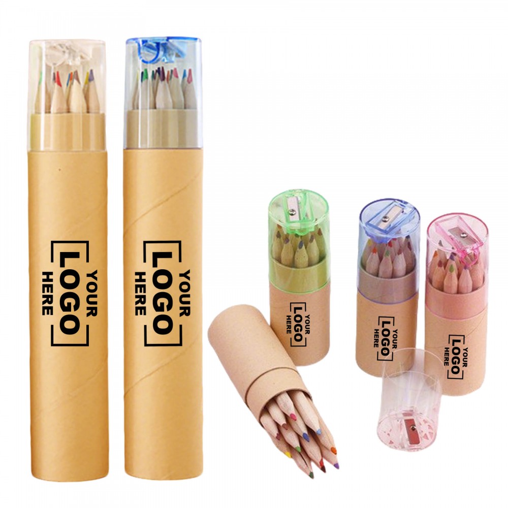 12 Colors Colored Pencils Custom Engraved 12 Colors Colored Pencils Custom Engraved