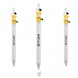 Custom Imprinted Click Pen w/ Giraffe