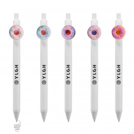Doughnut Click Pen Custom Imprinted