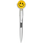 Smiley Squeeze Top Pen Custom Imprinted