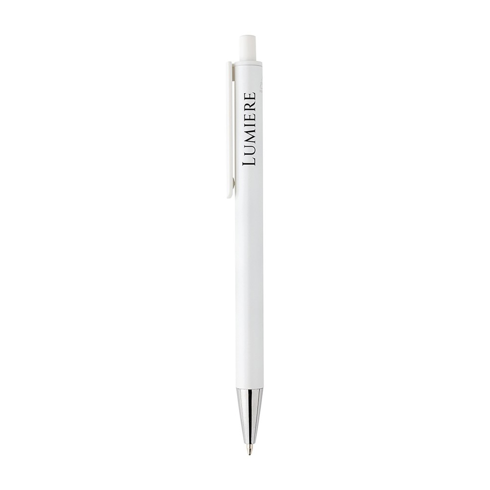 Amisk RCS Certified Recycled Aluminum Pen - White Custom Engraved Amisk RCS Certified Recycled Aluminum Pen - White Custom Engraved