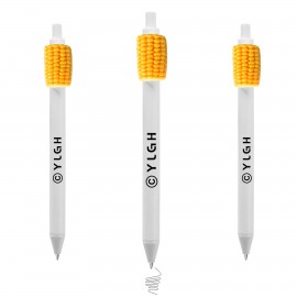 Click Pen w/ Corn Cob Segments Custom Imprinted