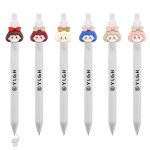 Custom Imprinted Click Pen w/ Bow Girl