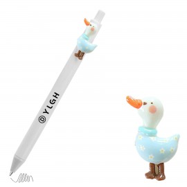 Click Activated Pen With Flower Duck Custom Imprinted