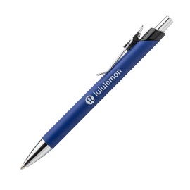 Elijah Clicker Pen - Navy Blue Custom Engraved