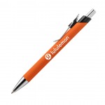 Custom Imprinted Elijah Clicker Pen - Orange