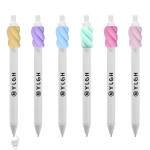 Click Pen w/ Marshmallow Candy Logo Branded