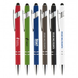Velvet-Touch Aluminum Stylus Pen Logo Branded