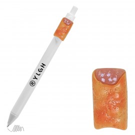 Custom Engraved Click Activated Pen with Fried Roll