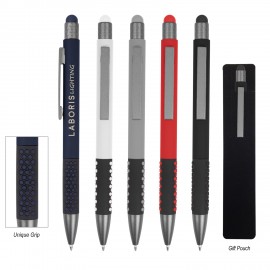 Custom Imprinted Dot Pen With Stylus
