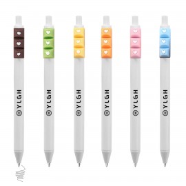 Click Pen w/ Heart Chocolate Bar Custom Engraved
