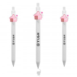 Logo Branded Click Pen w/ House