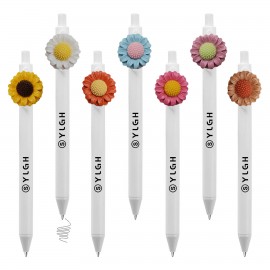 Sun Flower Click Pen Logo Branded