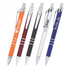 Trinity Metal Retractable Ballpoint Pen Logo Branded