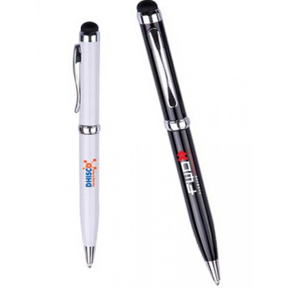Custom Imprinted Slime Metal Ballpoint Pen w/Stylus Custom Imprinted Slime Metal Ballpoint Pen w/Stylus
