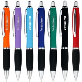 Custom Imprinted Victoria Soft Touch Metal Pen