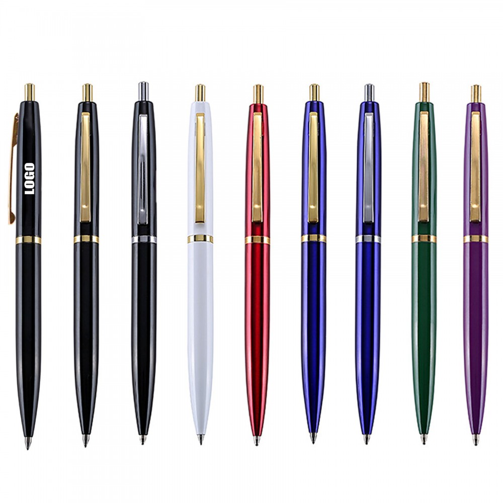 Slim Signing Click Metal Pen Logo Branded
