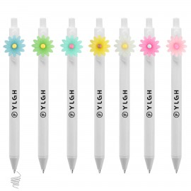 Custom Imprinted Fresh Color Flower Click Pen