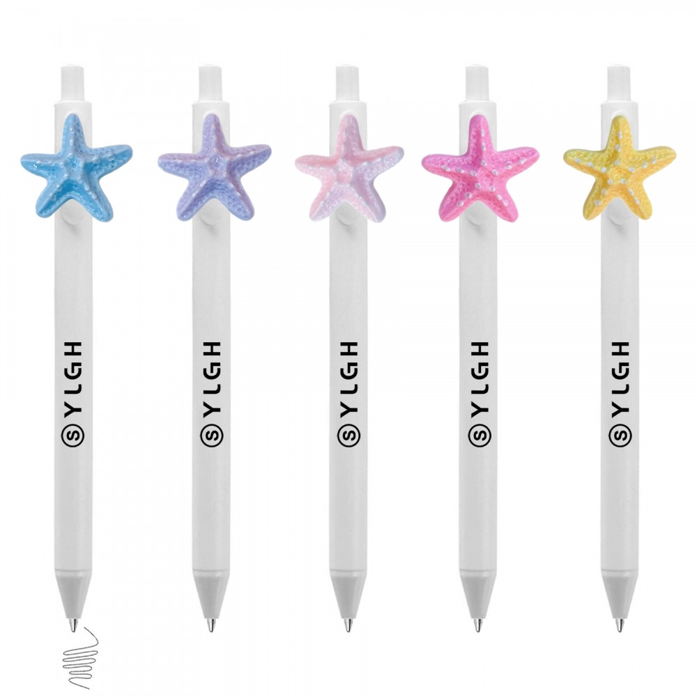 Star Fish Click Activated Pen Custom Imprinted