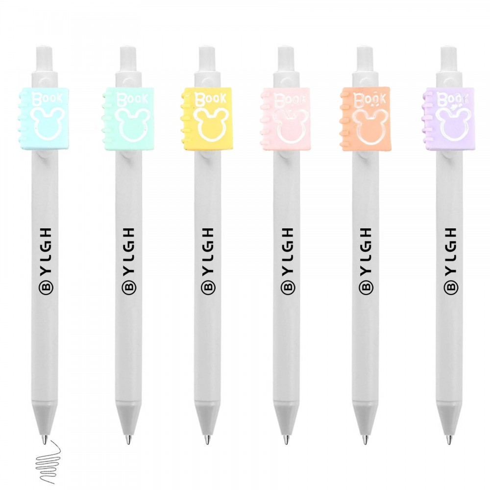 Click Pen w/ Mouse Ear Book Custom Engraved