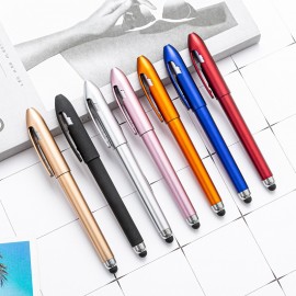 2-In-1 Plastic Stylus Ballpoint Pen Accept Customized Logo Logo Branded
