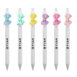 Custom Imprinted Click Pen w/ Ruched Bow