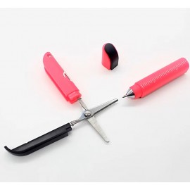 Ballpoint Pen with Mini Blade & Ruler Custom Engraved