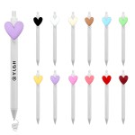 Click Pen w/ Heart Element Custom Imprinted