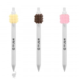 Custom Imprinted Click Activated Pen With Grid Cookies