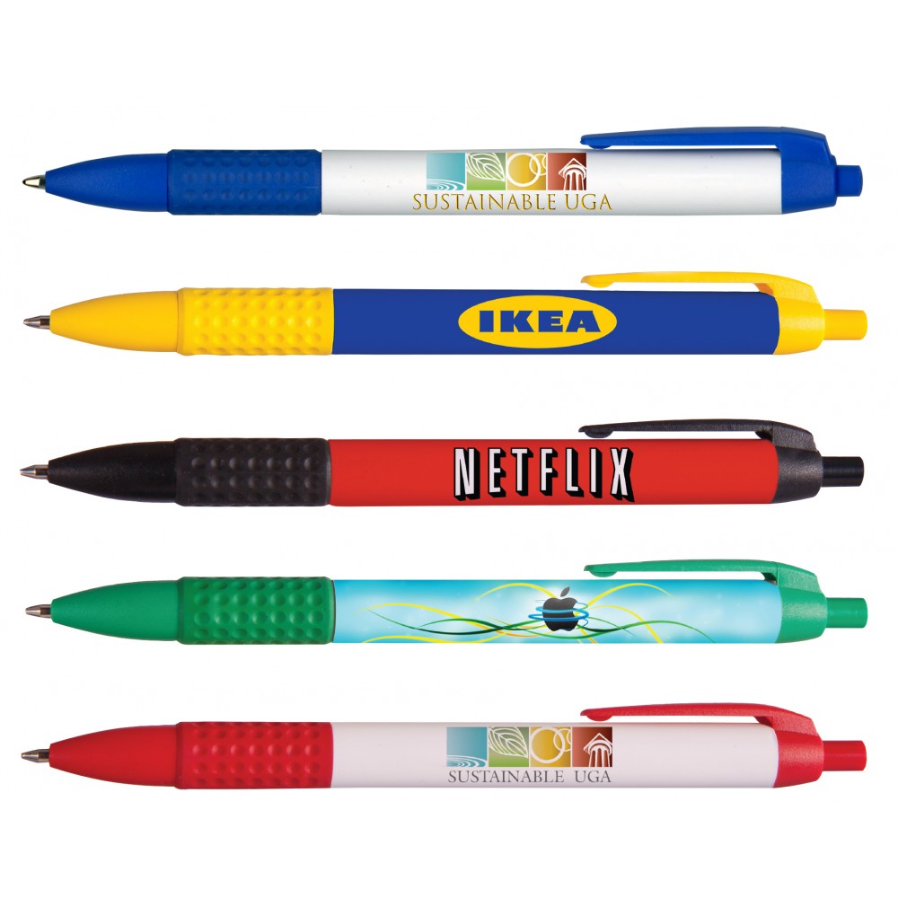 Custom Engraved Full Color Retractable Ballpoint Pen - UNION MADE and Printed