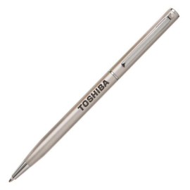 Terminator Metal Pen - Satin Nickel/Chrome Custom Imprinted
