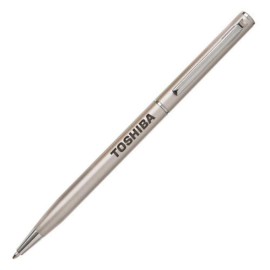 Terminator Metal Pen - Satin Nickel/Chrome Logo Branded