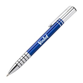 Custom Imprinted Gerald Clicker Pen - Blue  Custom Imprinted Gerald Clicker Pen - Blue