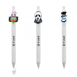 Logo Branded Click Pen w/ Halloweeen Ghost