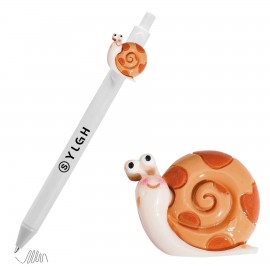 Custom Engraved Click Activated Pen with Snail