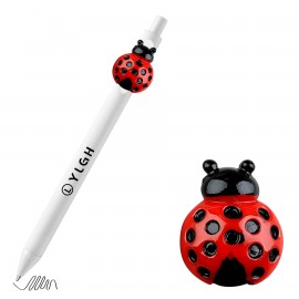 Custom Engraved Click Pen with Ladybug