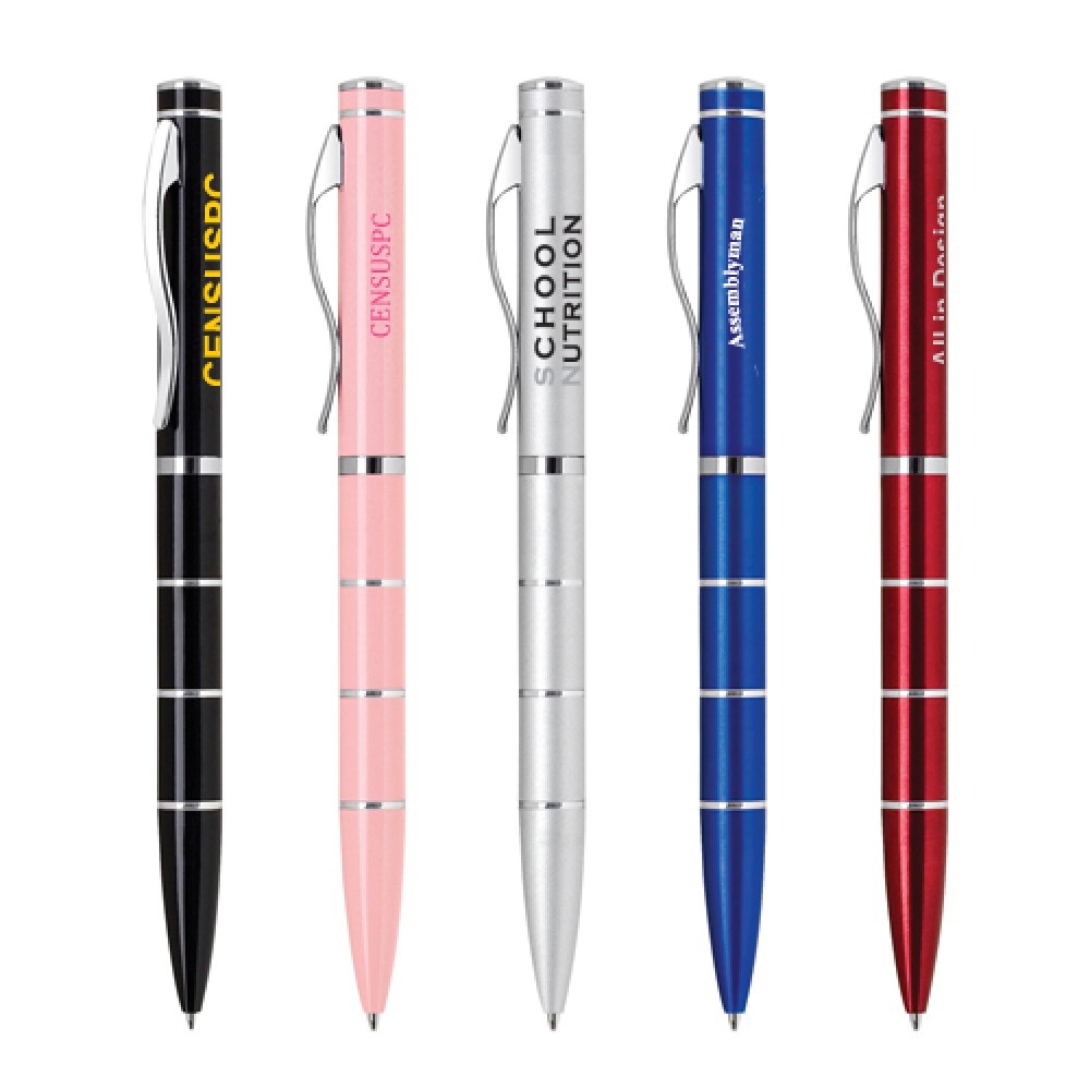 Custom Engraved Twist Action Aluminum Ballpoint Pen Custom Engraved Twist Action Aluminum Ballpoint Pen