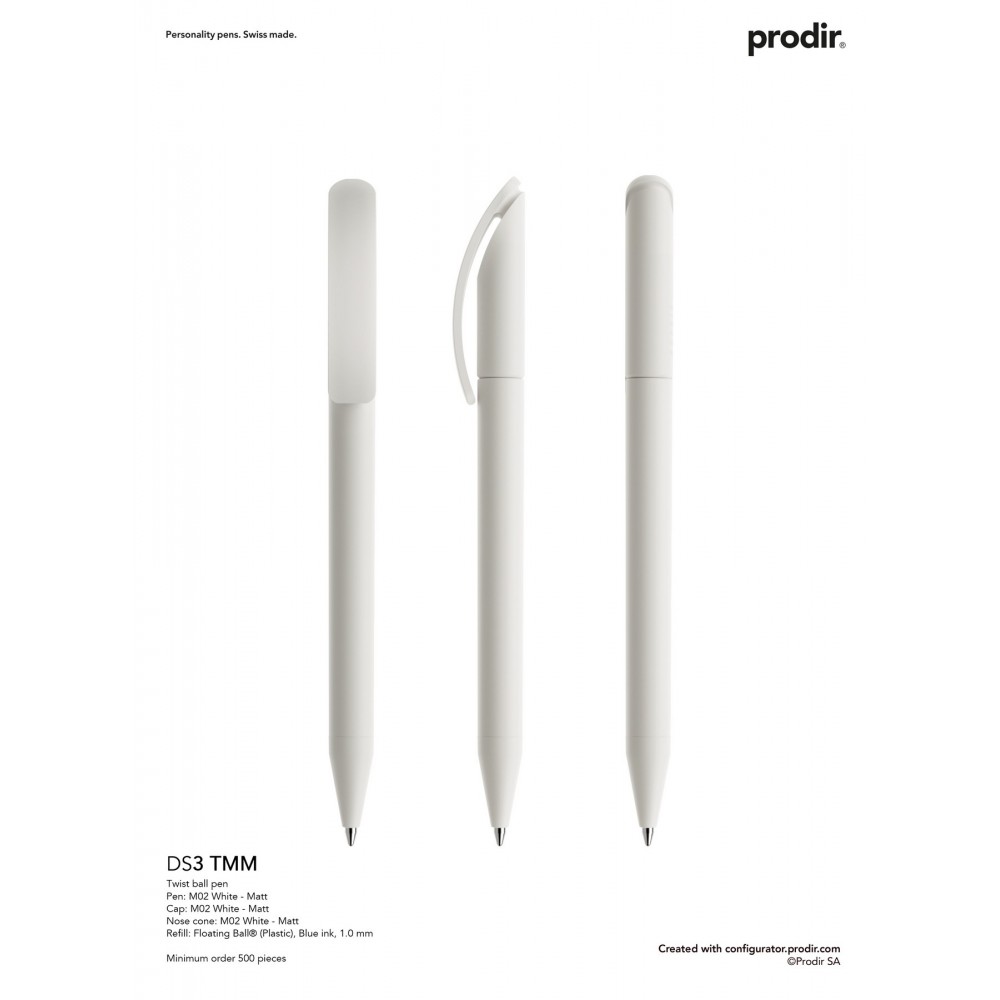 Prodir Twist Ball Matte Pen (No Ring) Custom Engraved Prodir Twist Ball Matte Pen (No Ring) Custom Engraved