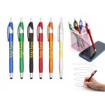 2 In 1 Plastic Ballpoint Pen With Stylus Touch Custom Engraved