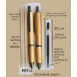 Logo Branded Bamboo Pen 04, Price Includes engraving on one side.
