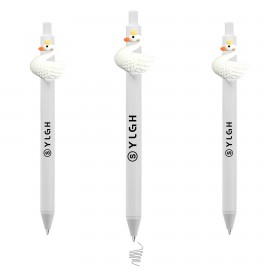 Logo Branded Click Pen w/ Swan